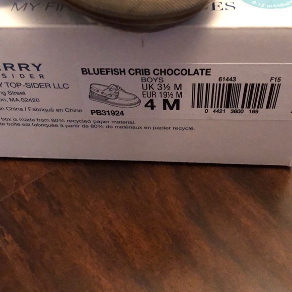 Sperry bluefish crib shoes - Picture 4 of 5